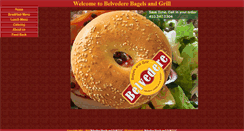 Desktop Screenshot of belvederebagelsandgrill.com